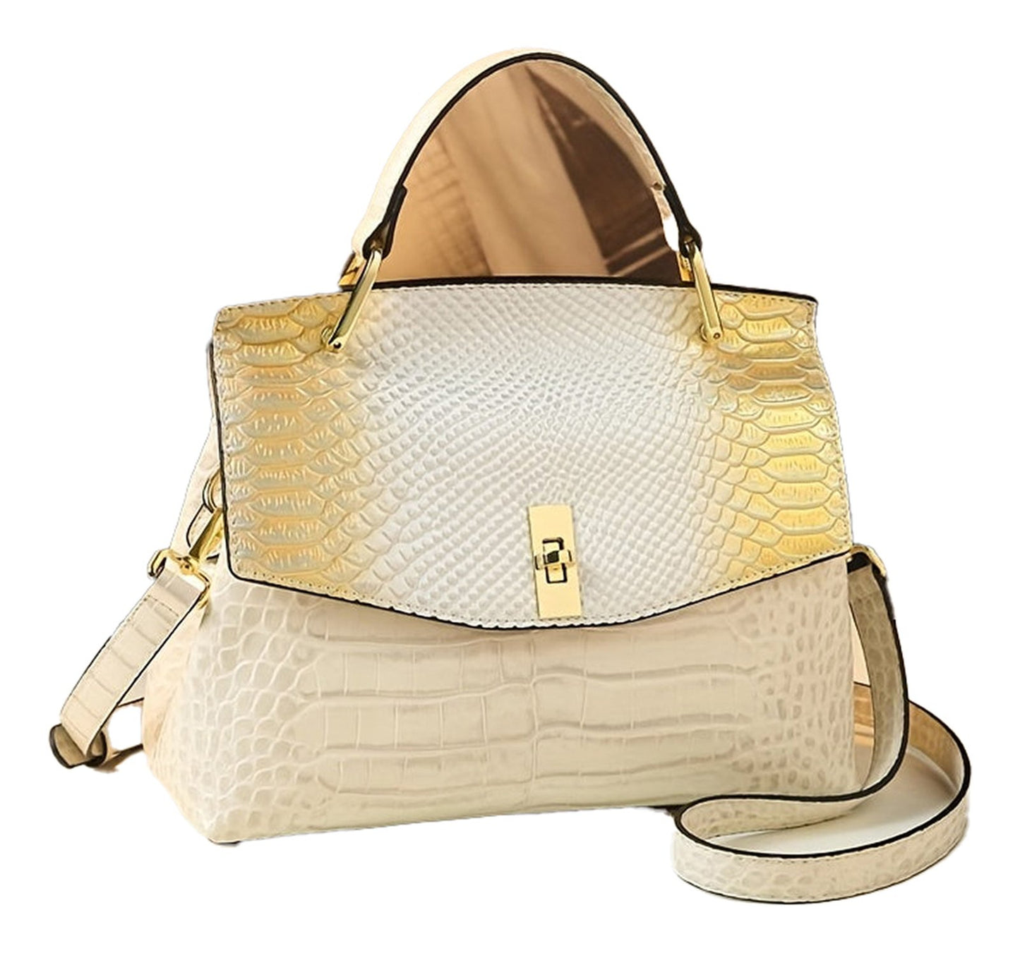 Luxury Womens Crocodile Pattern Bag