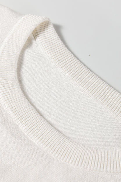 White Slim Sweater For Women Stylish Fit