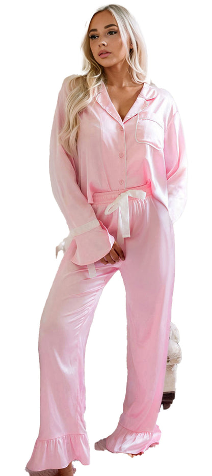 Pink Satin Lounge Set For Ultimate Comfort