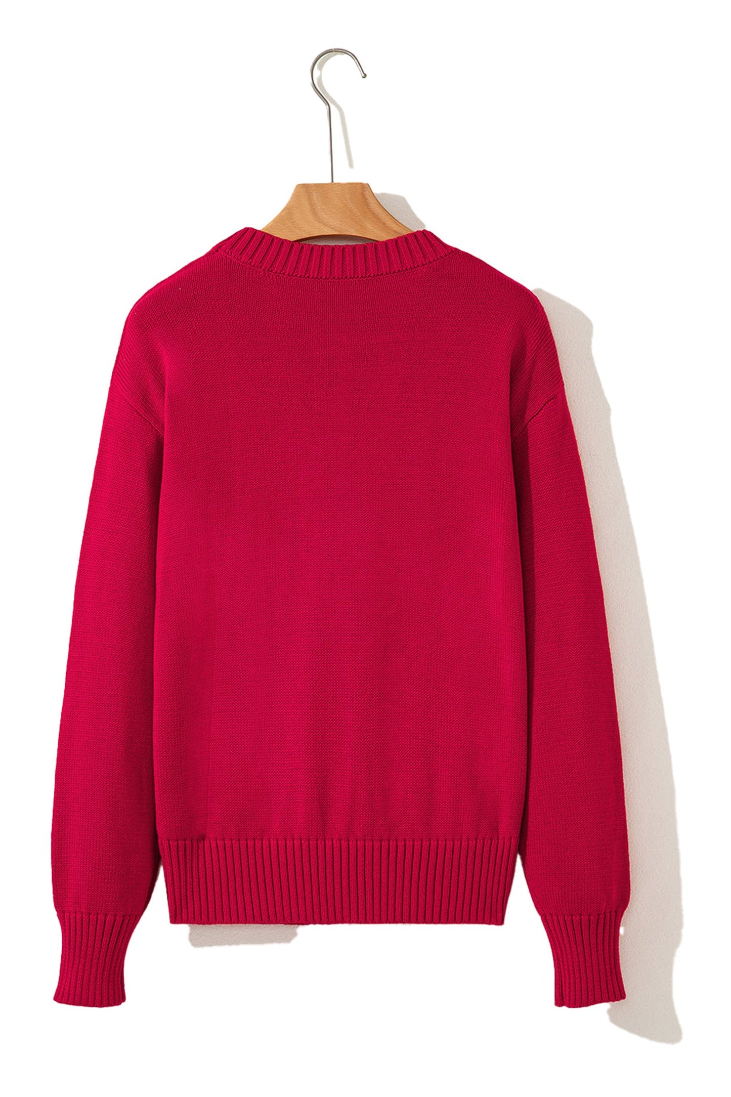 Fiery Red Christmas Sweater For Festive Cheer