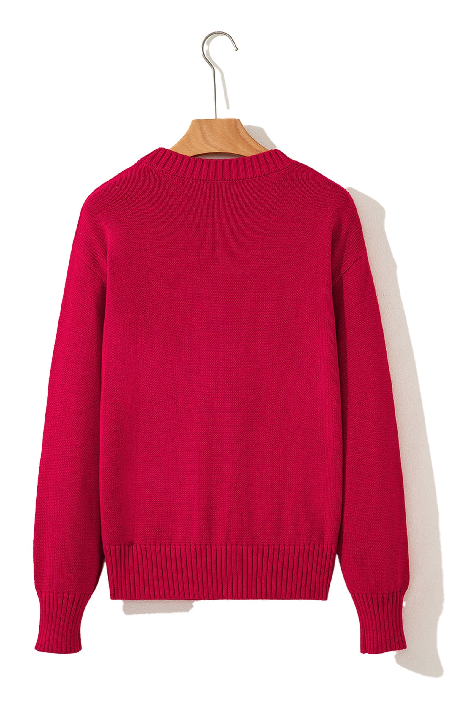 Fiery Red Christmas Sweater For Festive Cheer