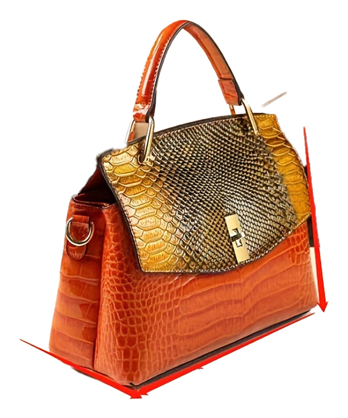 Luxury Womens Crocodile Pattern Bag