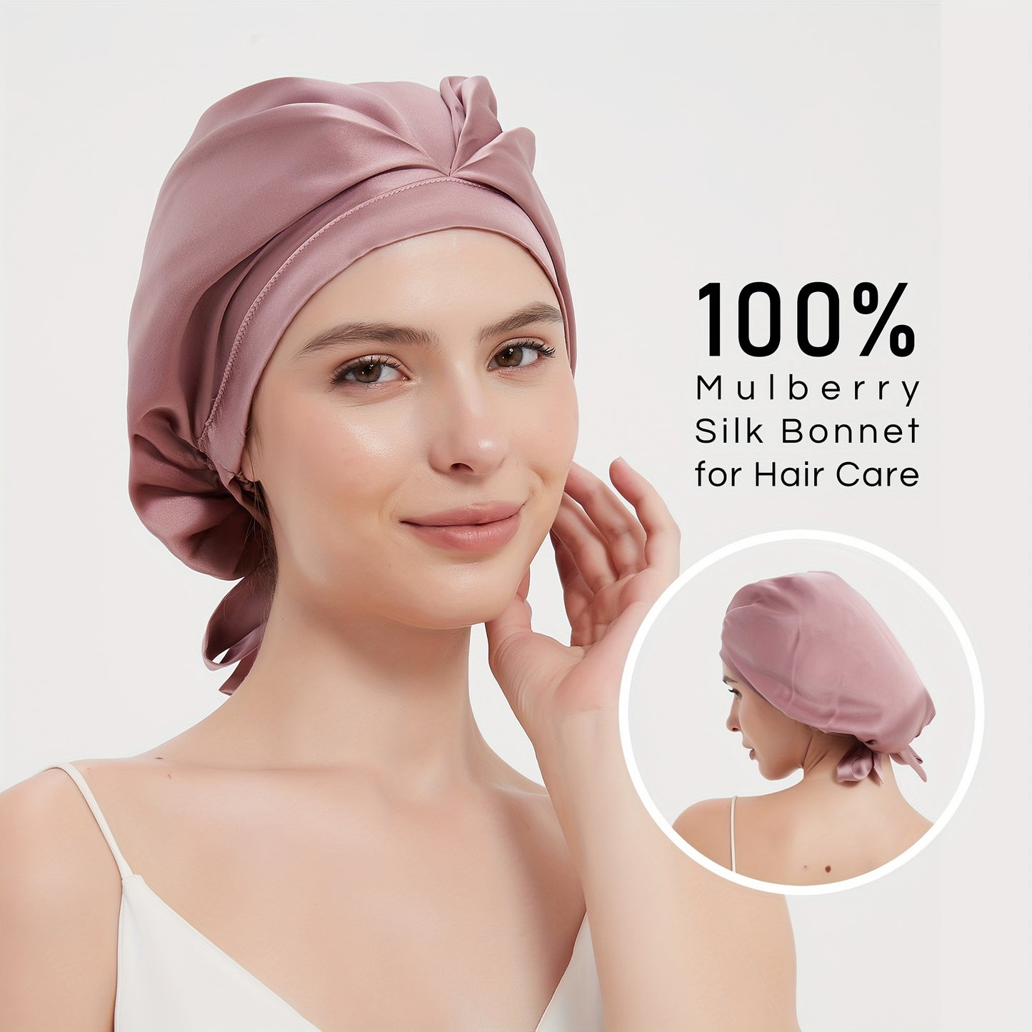 100% Silk Bonnet For Women Hair Care