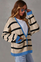 Striped Cardigan Cardigan for Effortless Style