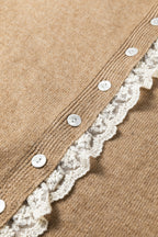 Cardigan Cardigan with Lace Detailing