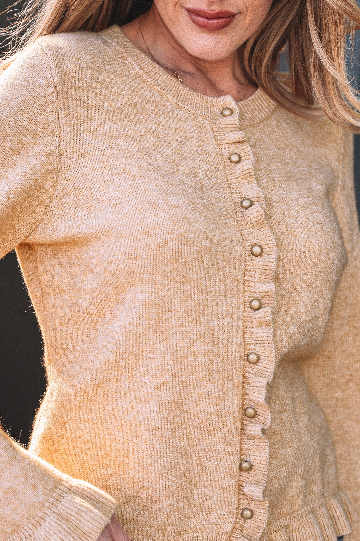 Cardigan Cardigan with Ruffle Details
