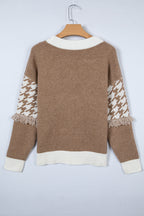 Color Block Cardigan - Trendy & Chic Style