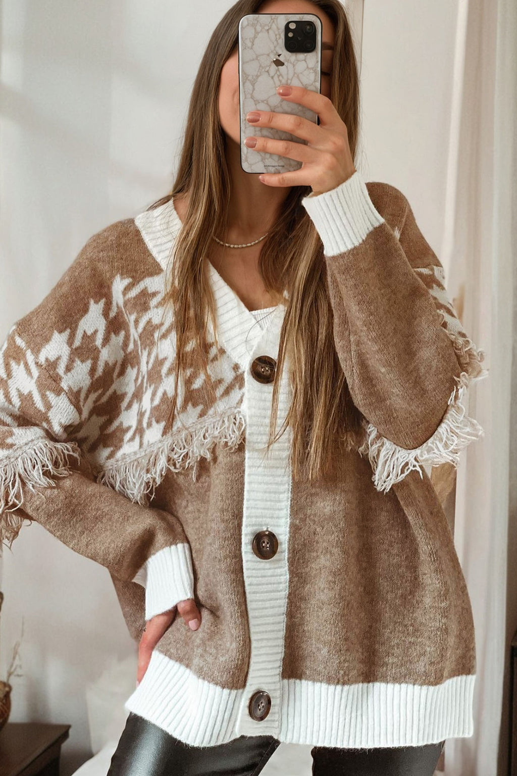 Color Block Cardigan - Trendy & Chic Style