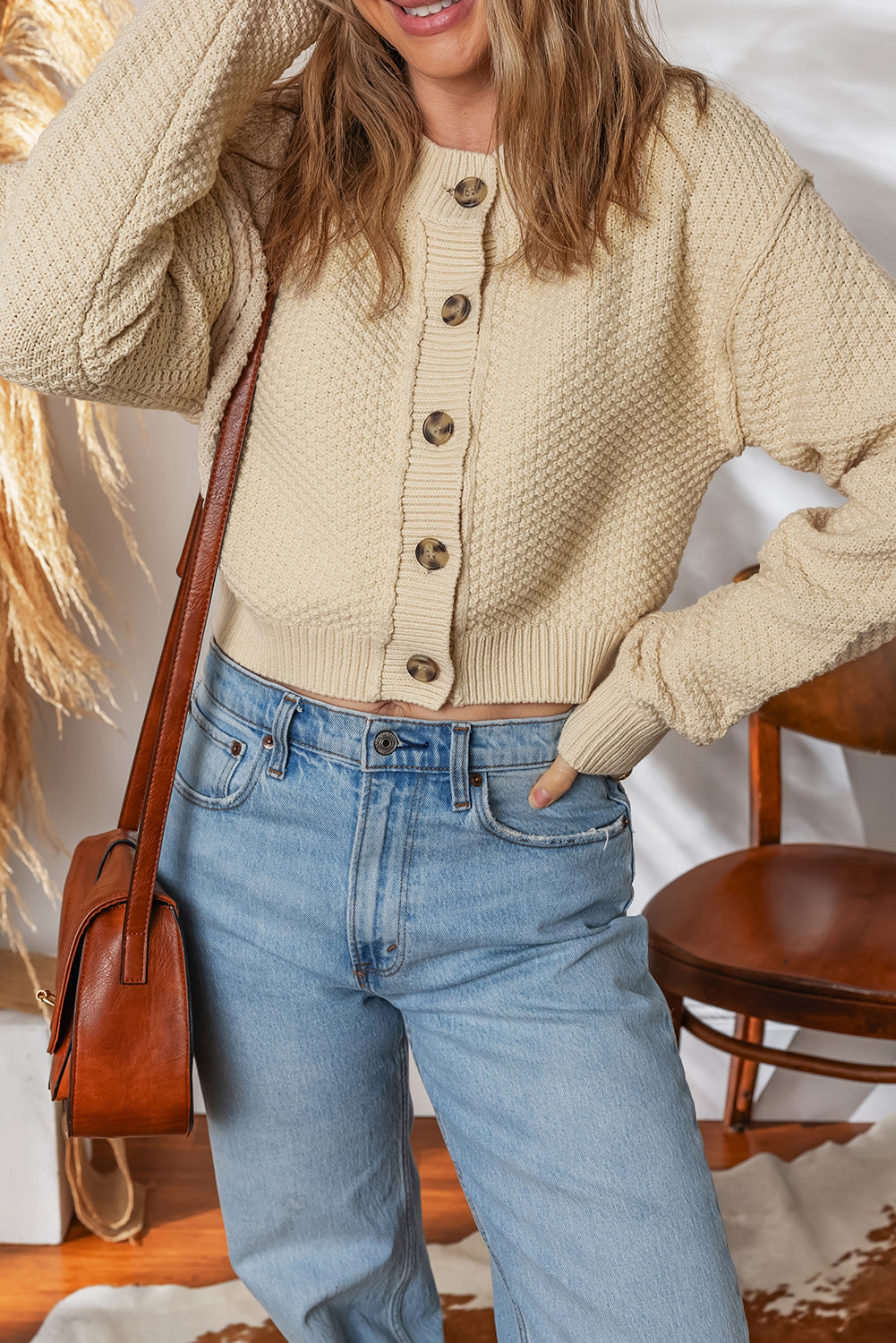 Cropped Cardigan for Effortless Style