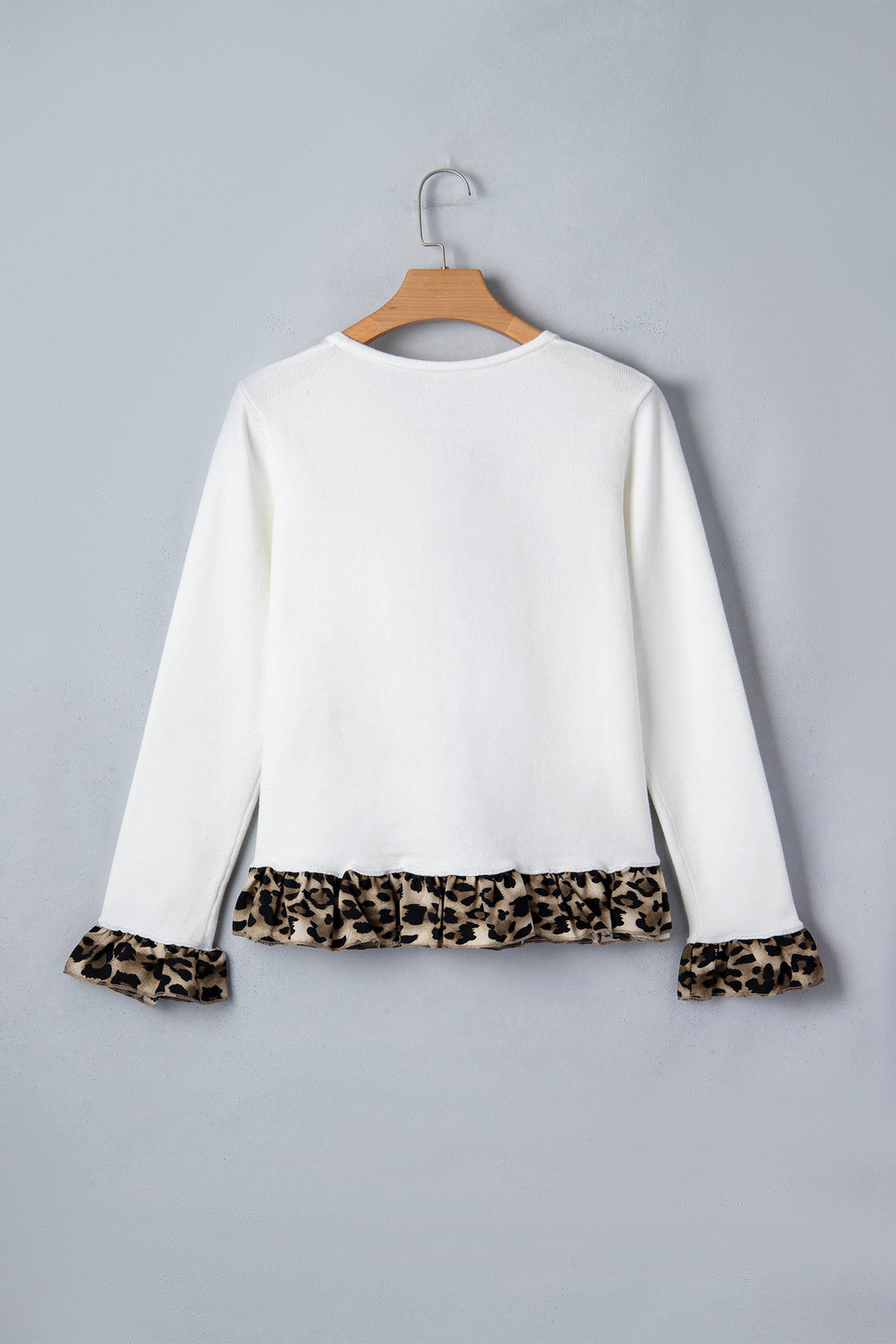 Cropped Cardigan with Ruffle Detail