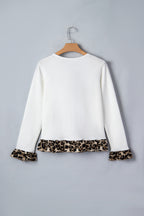 Cropped Cardigan with Ruffle Detail