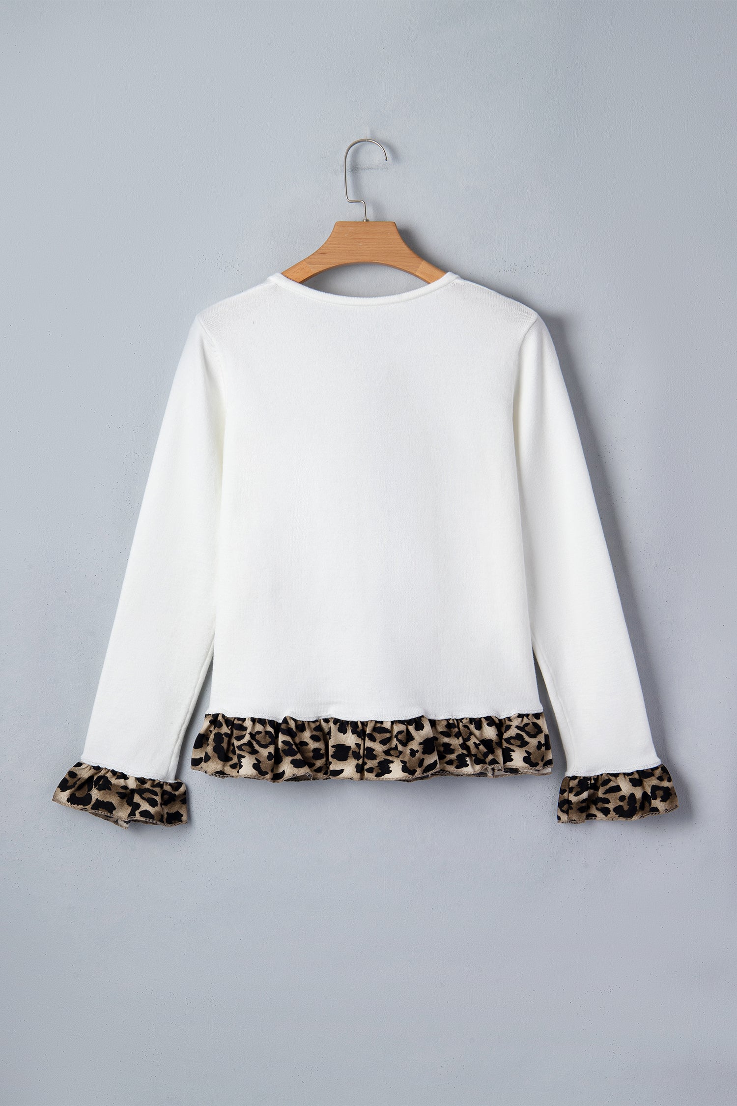 Cropped Cardigan with Ruffle Detail