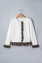 Cropped Cardigan with Ruffle Detail