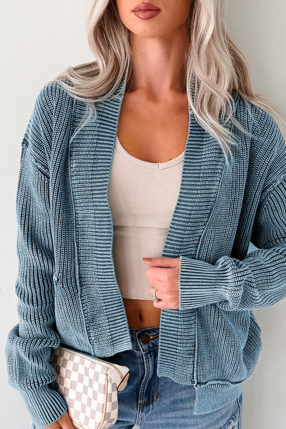 Open Front Cardigan Sweater for Women