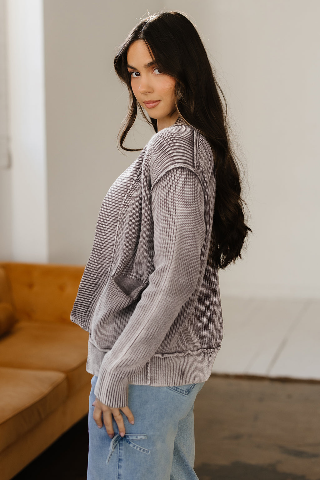 Open Front Cardigan Sweater for Women
