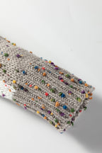 Open Front Cardigan Sweater with Dots