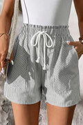 LuckeLAdybug LLC Striped Casual Shorts for Mens with Drawstring and Pockets for Comfortable Wear