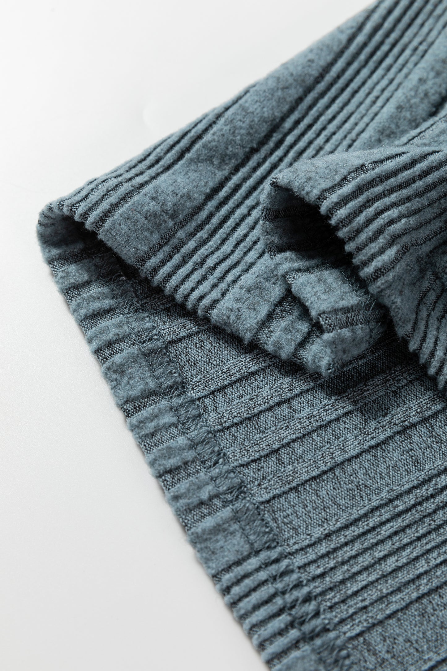 Black Ribbed Open Front Cardigan