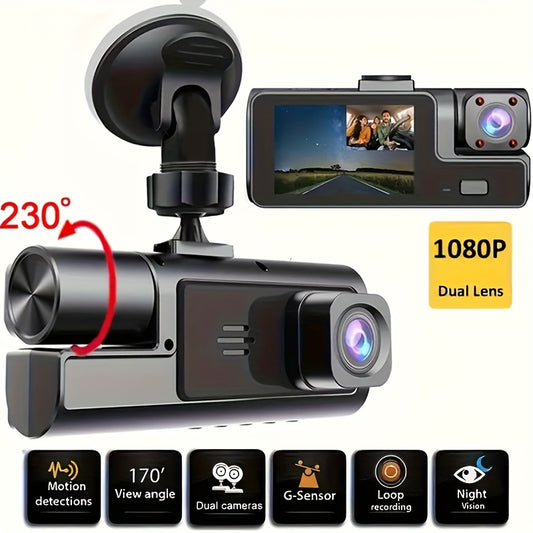 Hd 1080p Dash Cam Front And Inside