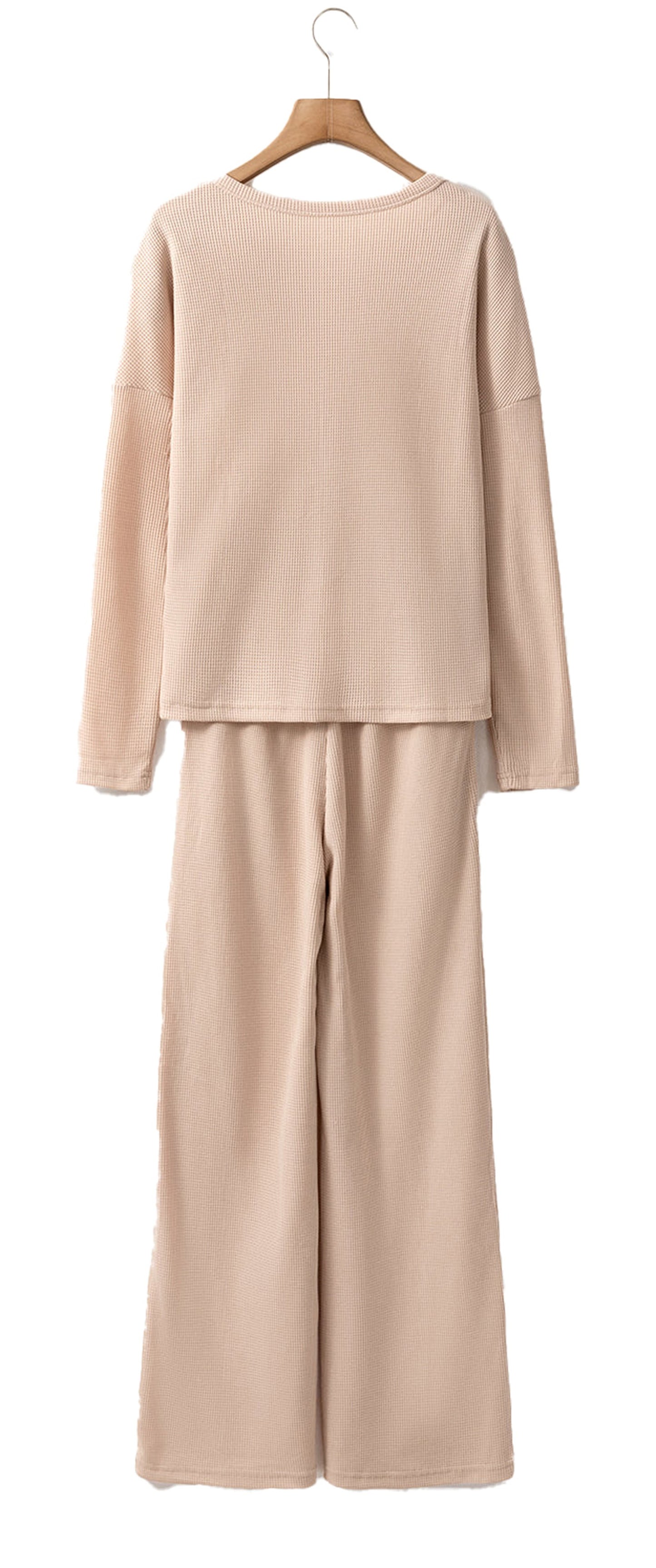 Parchment Textured Lounge Set Pajama Set
