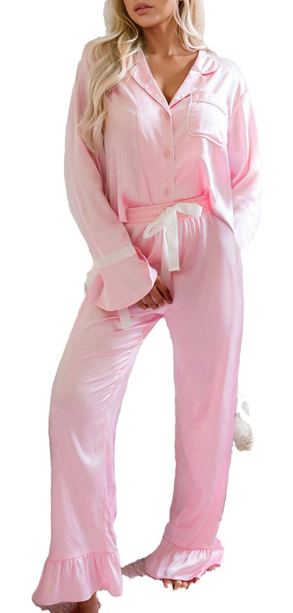 Pink Satin Lounge Set For Ultimate Comfort