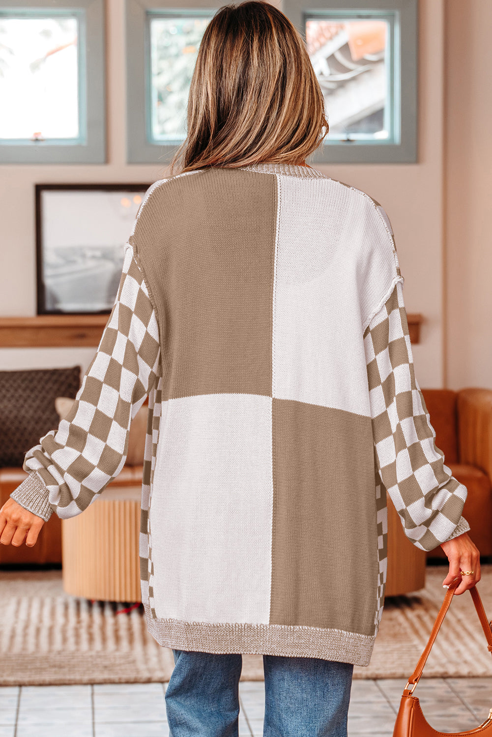 Checkered Cardigan for Effortless Style
