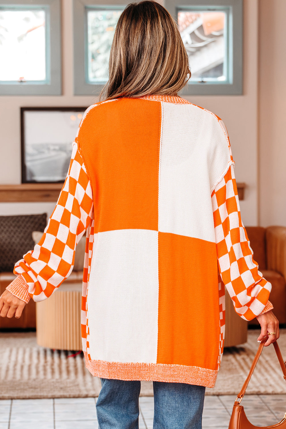 Checkered Cardigan for Effortless Style