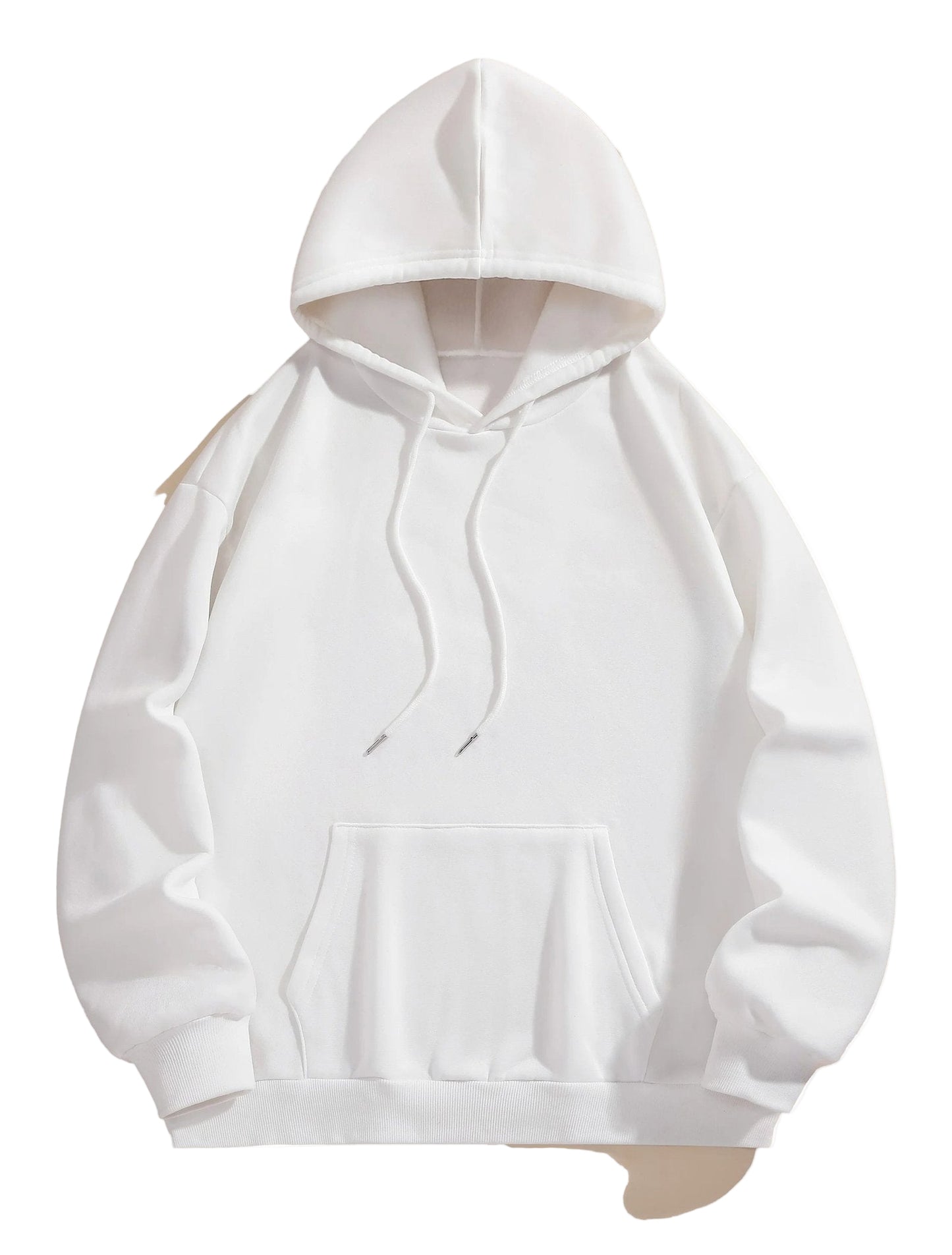 White Christian graphic hoodie for women with a cozy fit and front pouch pocket