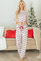 LuckeLadybug Christmas pajamas featuring festive pattern and comfortable fit for holiday relaxation