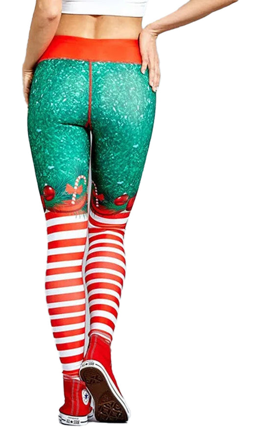 Christmas Printed Leggings For Women