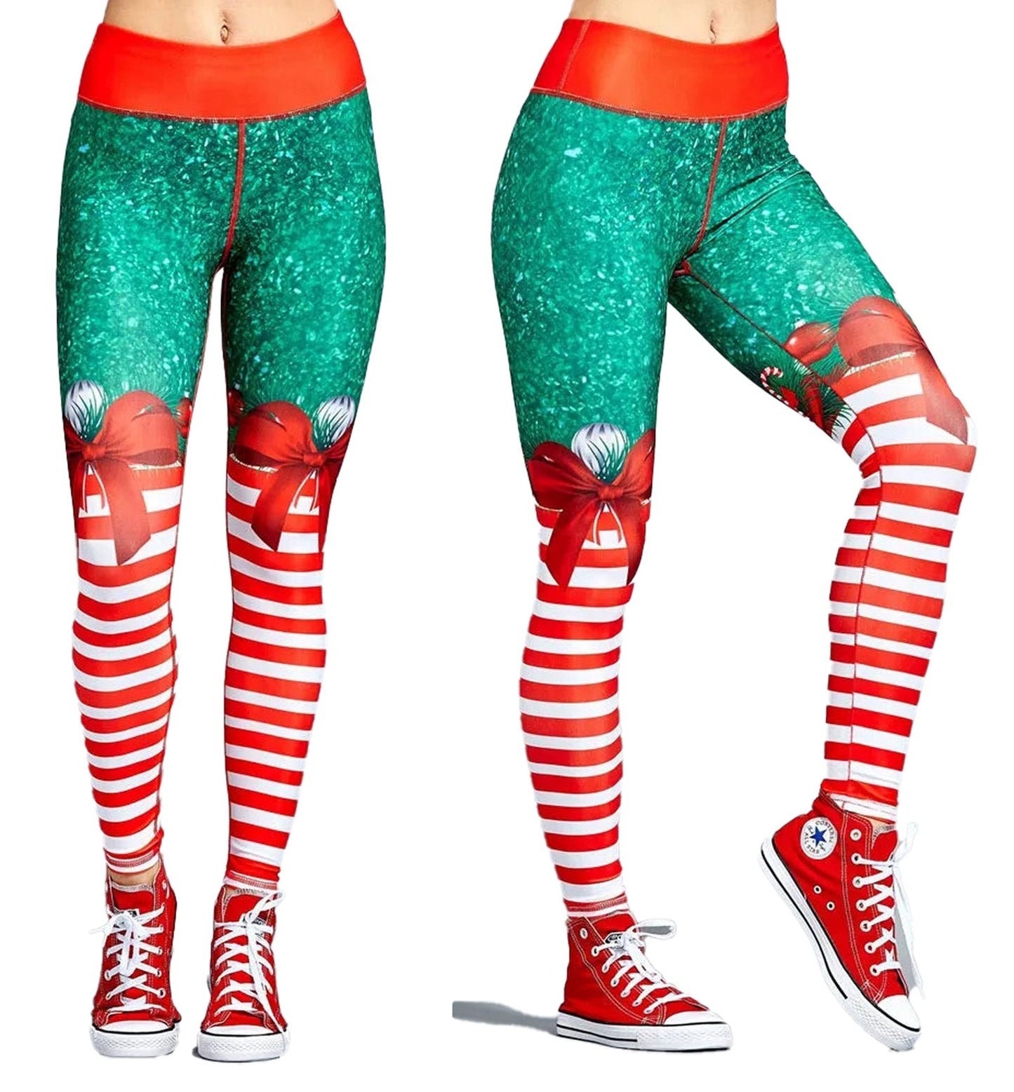 Christmas Printed Leggings For Women