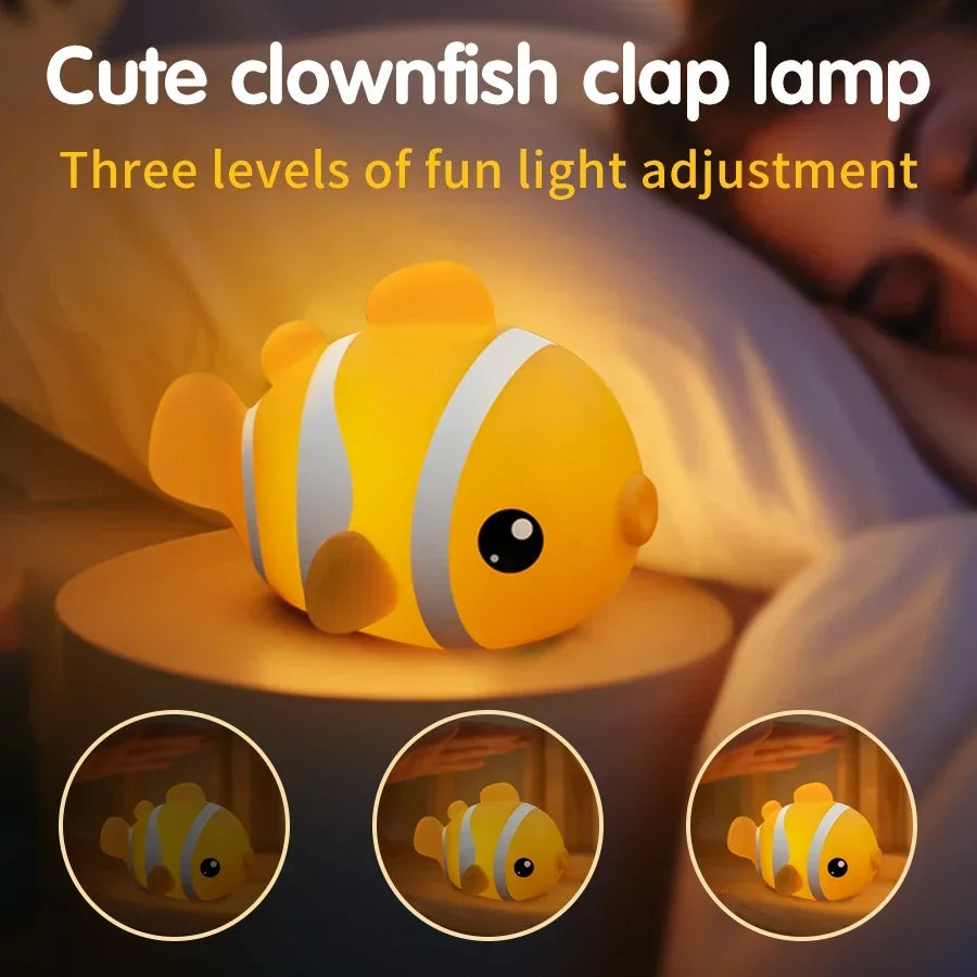 LED Light Night Light - Cute Clownfish Lamp