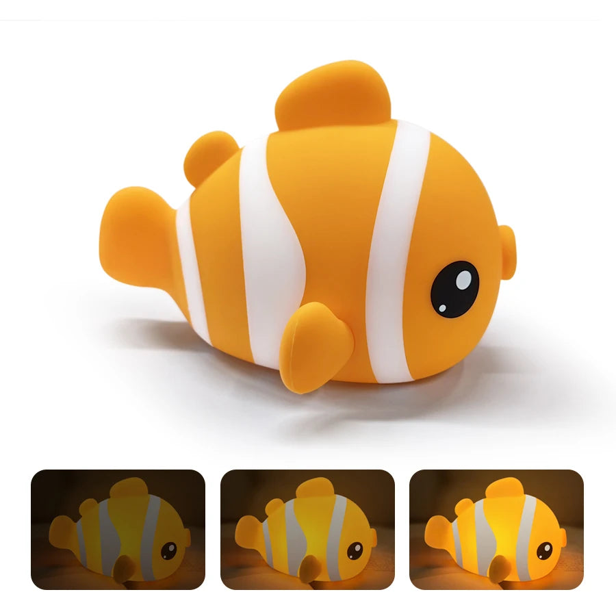 LED Light Night Light - Cute Clownfish Lamp