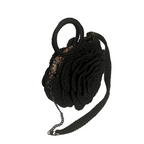 Unique ThreadsByHannah crossbody coach floral bag with a round rose design and detachable strap