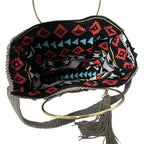 Interior view of ThreadsByHannah tote featuring vibrant patterns, ideal as a coach purse shoulder bag