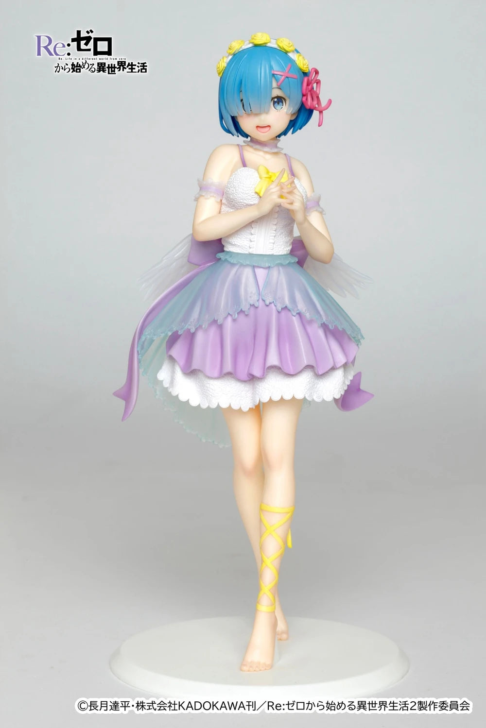 LuckeLadybug collectible figure of Rem from Re:Zero in a stylish dress with colorful details