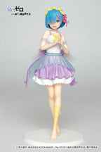LuckeLadybug collectible figure of Rem from Re:Zero in a stylish dress with colorful details