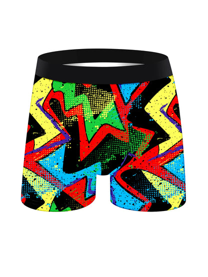 Colorful Mens Boxer Briefs Set 5 Pieces