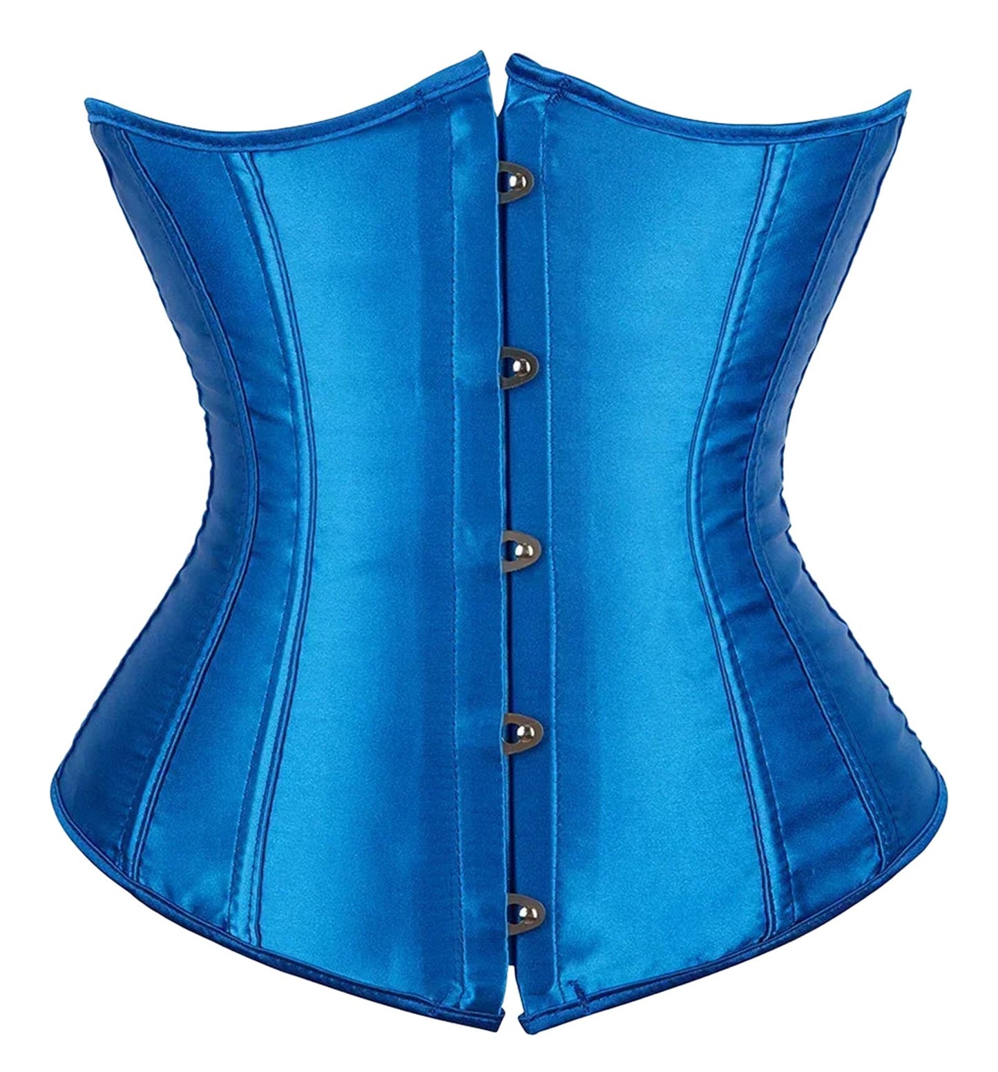 Elegant blue corset top for women with a stylish design and smooth finish