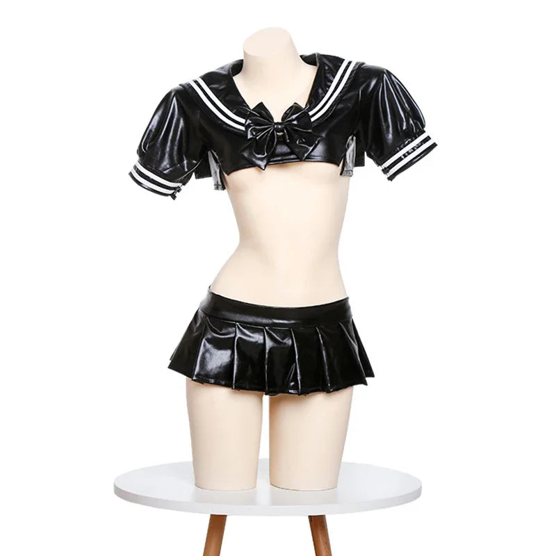 Black Sailor Cosplay Costume Play Outfit