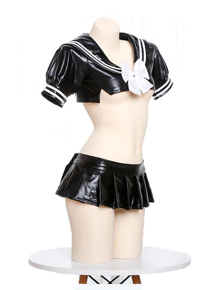 Black Sailor Cosplay Costume Play Outfit