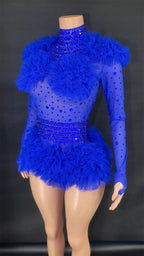 Pink Ruffled Costume and Dance Outfit