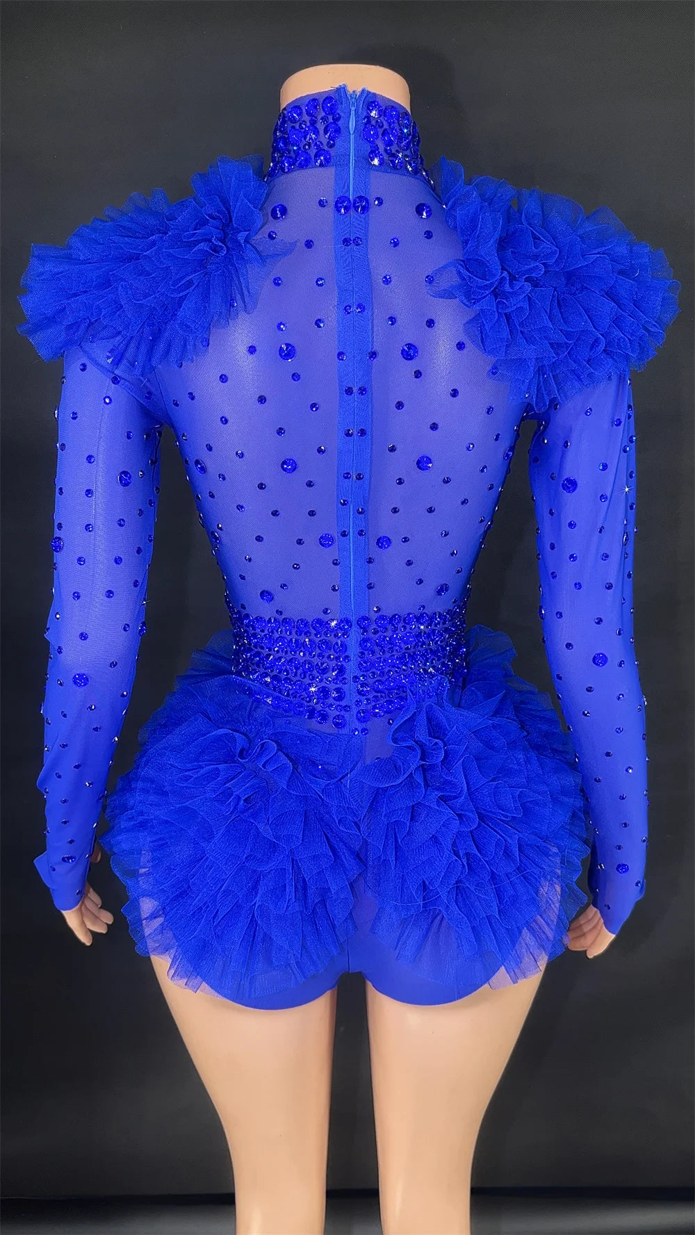 Pink Ruffled Costume and Dance Outfit