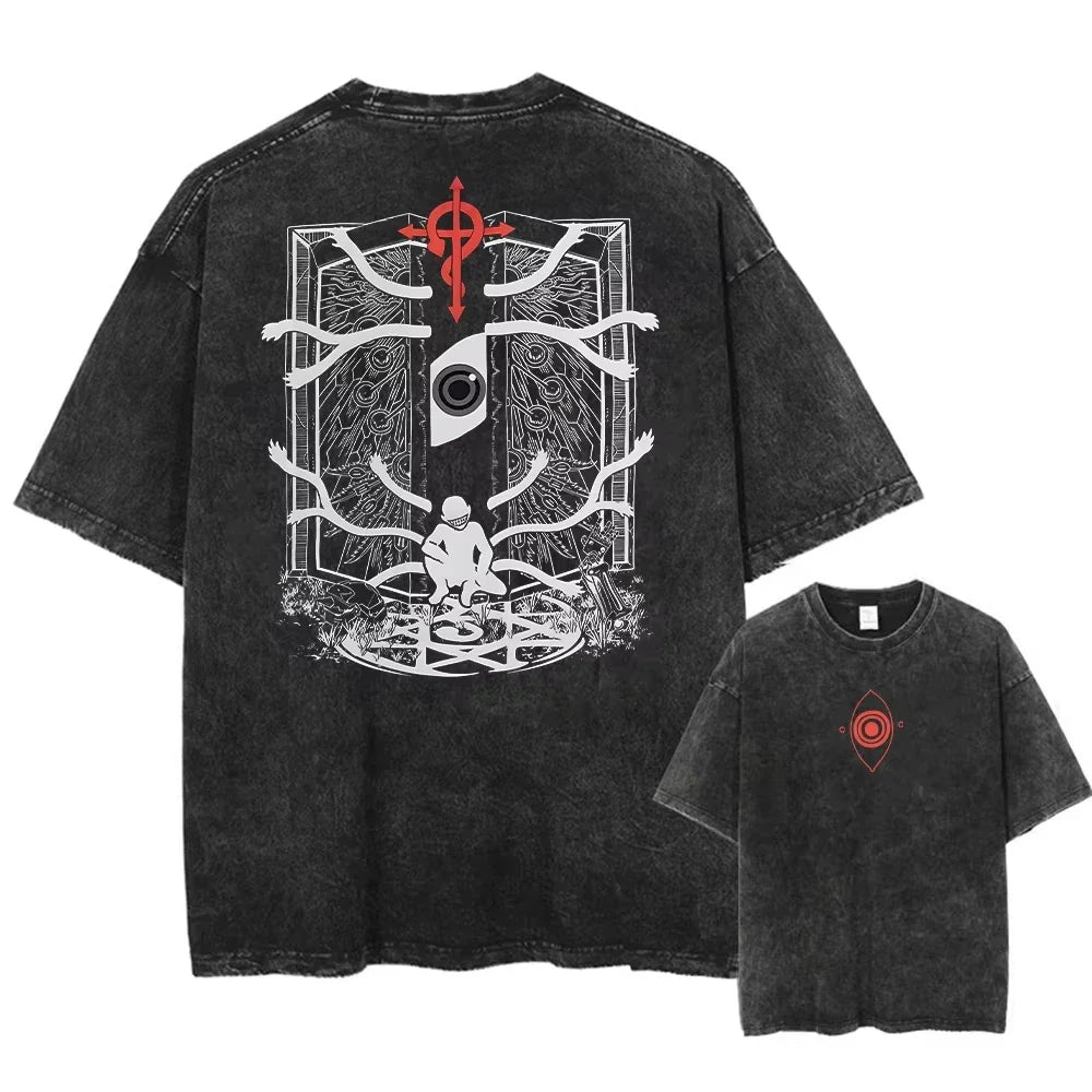 Cotton T Shirt with Unique Graphic Design
