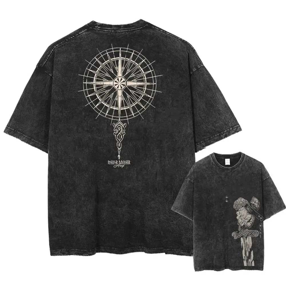 Cotton T Shirt with Unique Graphic Design