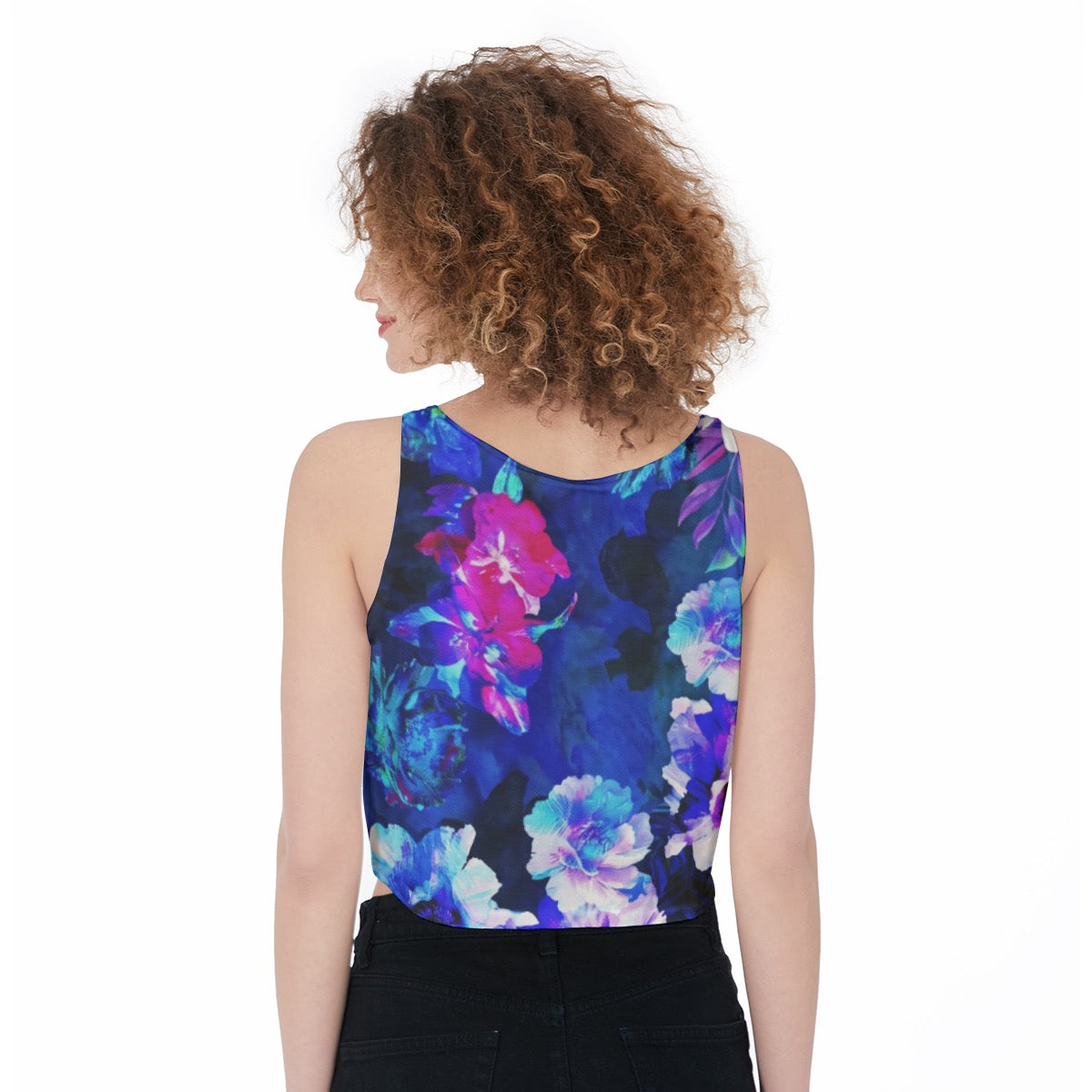 Floral Print Crop Top Women's from LuckeLadybug with a Stylish and Comfortable Design