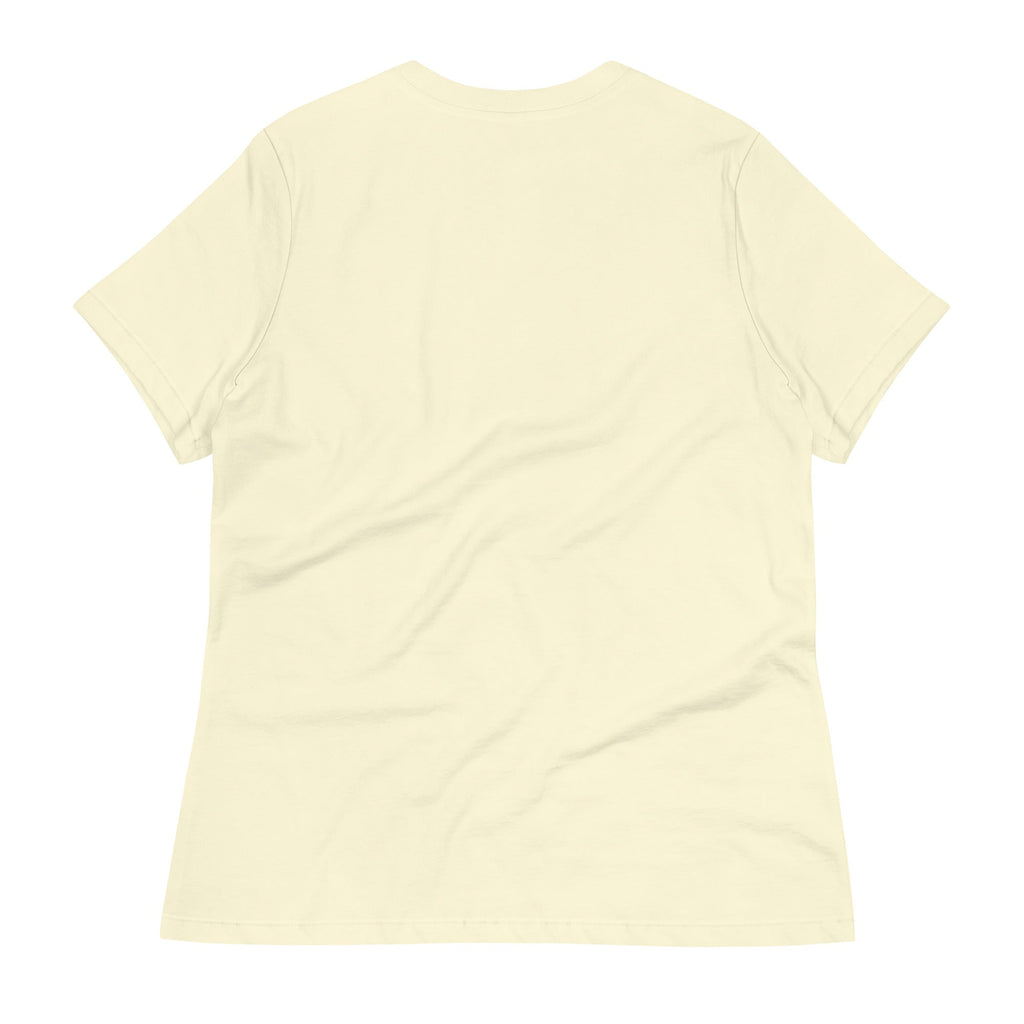 Back view of LuckeLadybug cute bunny ears womens t-shirt in soft fabric with short sleeves