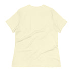 Back view of LuckeLadybug cute bunny ears womens t-shirt in soft fabric with short sleeves