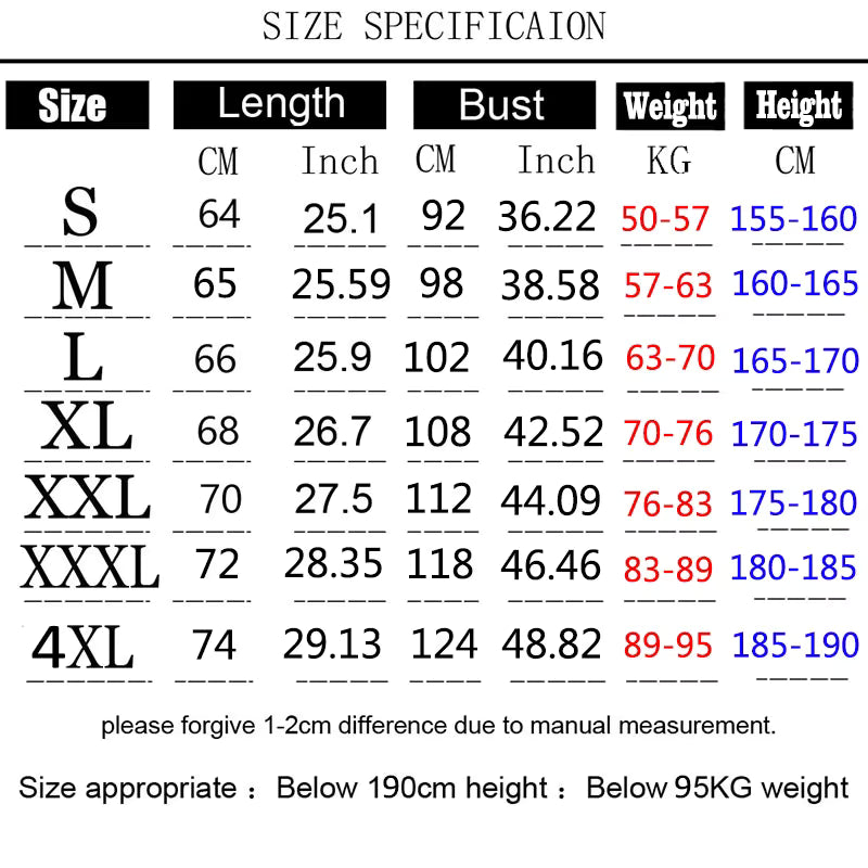 Size chart for LuckeLadybug LLC cute Christmas sweatshirts for women showing measurements in CM and inches