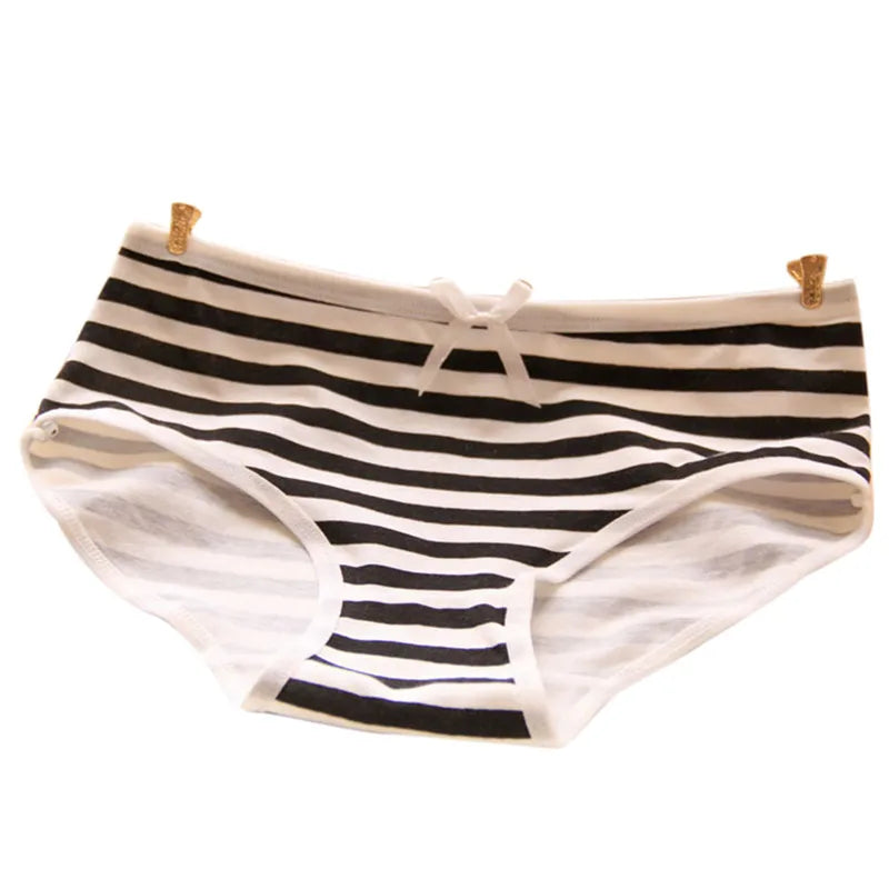 Cute Cotton Striped Panties For Women